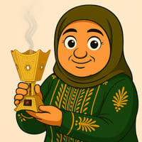 مبخرة كهربائية ذهبية معدنية ملكية