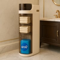 منظم عصري للحمام مع أدراج تخزين