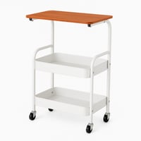 وحدة رفوف متحركة بسطح خشبي من اكسترا