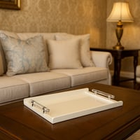 طقم 2 صواني تقديم اكريليك سكري 40×25 / 35×22 رقم 0...