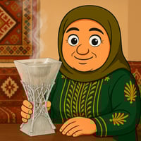 مبخرة اكريليك شفافة فضية مقاس 20سم رقم 0217674