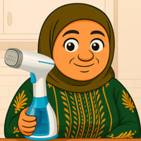 مكواة بخار يدوية 1500 واط سعة 280 مل تسخين خلال 15...