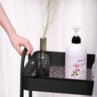 عربة تنظيم أسود بعجلات 3 أدوار من اكسترا