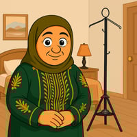 علاقة ملابس مع مبخرة مزدوجة