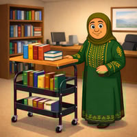 وحدة رفوف متحركة بسطح خشبي من اكسترا