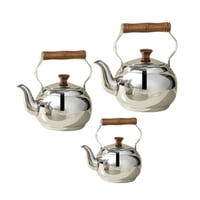 طقم 3 أباريق شاي ستانلس ستيل من Ipasa رقم 0218122