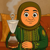 مبخرة زجاج بقاعدة خشبية مقاس 19سم رقم 07814044