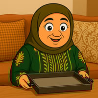 طقم 2 صواني تقديم اكريليك بني 36×26 / 33×23 رقم 07...