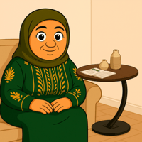 طاولة جانبية خشبية بطابق وبإطار مقوس أنيق من اكستر...