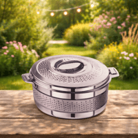 حافظة طعام ستانلس ستيل بنقش فضي من Royal Camel سعة...