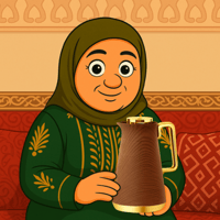 ترمس شاي خشبي مذهب من الأسطورة