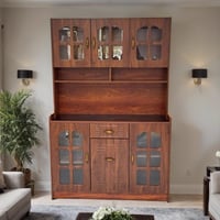 دولاب بوفيه خشب مقاس 185*40*120 سم