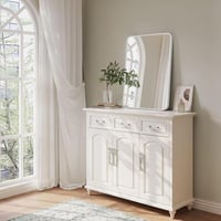 مرايا حائط ضد الكسر الابيض معدن 120-60 سم