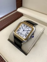 ساعة كارتير سانتوس جلد