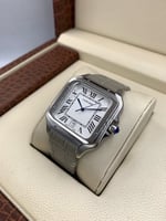 ساعة كارتير سانتوس جلد