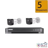 باقات 2 كاميرات المراقبة 5 ميجا بيكسل