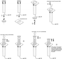 توصيله كهرباء مخفية آلية الصعود للمطابخ والمكاتب