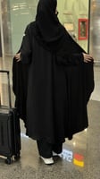 عباية سفر اسود S77
