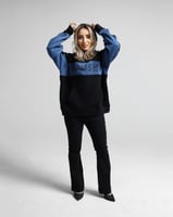 هودي اسود&ازرق P7