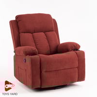 كرسي راحة مخمل ب خاصية المساج على شكل اهتزاز لون ا...