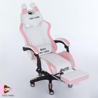 كرسي قيمنق برو4 وردي بأبيض