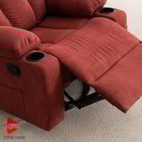 كرسي راحة مخمل ب خاصية المساج على شكل اهتزاز لون ا...