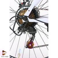 سيكل رود للطرق المستويه أبيض بأزرق