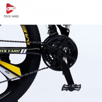 دراجة هوائية رياضية قابلة للطي أصفر بأسود