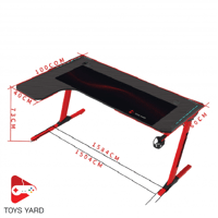 طاولة قيمنق بلس 2 لون أسود
