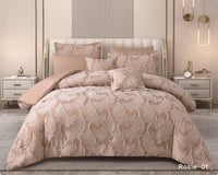 مفرش وجهين مشجر - نفرين Rosie-01