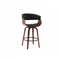 كرسي بار جلد خشبي