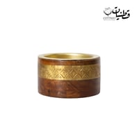 مبخرة خشبيه بنقوش ذهبية