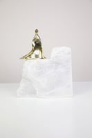 تحفة حجر كريستال طبيعي