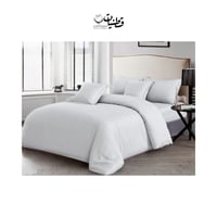 مفرش فندقي نفر - رمادي فاتح