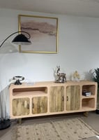 بوفيه خشب طبيعي مقاس 200