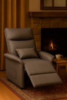 كرسي استرخاء رمادي كهربائي