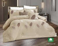 مفرش قطن وجهين مشجر - نفرين YEDDA-03