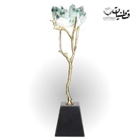 تحفة حجر كريستال طبيعي