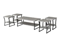 طقم شاي خشب 1+4