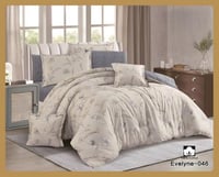 مفرش قطن نفرين 8 قطع Evelyne -046