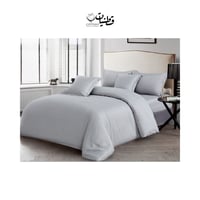 مفرش فندقي نفرين - رمادي غامق