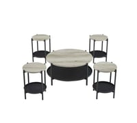 طقم شاي خشب 1+6