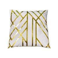 خدادية ابيض مخطط ذهبي