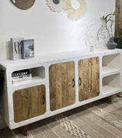 بوفيه خشب طبيعي مقاس 180