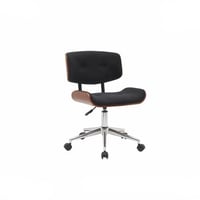 كرسي بار جلد خشبي