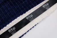 بطانية مخمل و فرو ازرق