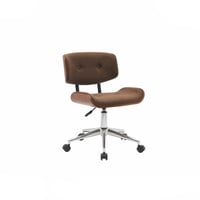 كرسي بار جلد خشبي