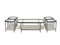 طقم شاي خشب 1+4