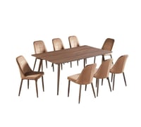 طاولة طعام 8كرسي خشب