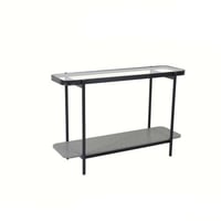 كنسول خشب مع زجاج